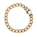 9ct Yellow Gold Curb Bracelet 8"