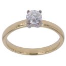 18ct Yellow Gold 0.55ct Brilliant Cut Diamond Solitaire Ring
