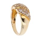 9ct Yellow Gold Multi-Gemstone Cluster Ring