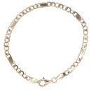 9ct Yellow Gold Infinity Link Bracelet 7"