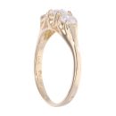 9ct Yellow Gold 0.80ct Diamond Trilogy Ring