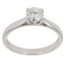 18ct White Gold 0.50ct Brilliant Cut Diamond Solitaire Ring
