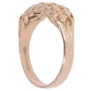 9ct Rose Gold Two Row Keeper Ring