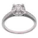 Platinum 0.53ct Brilliant Cut Diamond Solitaire Ring