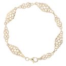 9ct Yellow Gold Celtic Fancy Bracelet 7.5"
