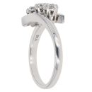 18ct White Gold 0.25ct Diamond Trilogy Ring