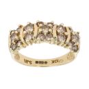 9ct Yellow Gold 0.90ct Brown Brilliant Cut Diamond Ring