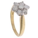 18ct Yellow Gold 1.50ct Brilliant Cut Diamond Cluster Ring