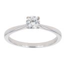 18ct White Gold 0.33ct Diamond Solitaire Ring