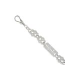 Silver Stars And Bars Bracelet 9" By Icesia