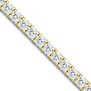 18ct Yellow Gold 4.00ct Diamond Tennis Bracelet