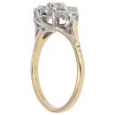 18ct Yellow Gold 1.00ct Brilliant Cut Diamond Cluster Ring