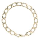 9ct Yellow Gold Curb Bracelet 9"