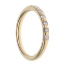 18ct Yellow Gold 0.25ct Brilliant Cut Diamond Half Eternity Ring