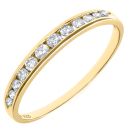 9ct Yellow Gold 0.25ct Diamond Eternity Ring