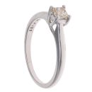 9ct White Gold 0.33ct Princess Cut Diamond Solitaire Ring