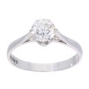 18ct White Gold 1.00ct Diamond Solitaire Ring