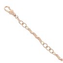 9ct Yellow Gold Bar and Twist Bracelet 8"