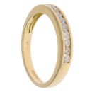 18ct Yellow Gold 0.33ct Brilliant Cut Diamond Half Eternity Ring
