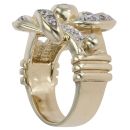 9ct Yellow Gold Cubic Zirconia Knot Ring