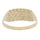9ct Yellow Gold Five Row Keeper Ring