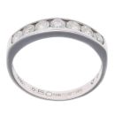 18ct White Gold 0.50ct Brilliant Cut Diamond Half Eternity Ring