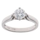 18ct White Gold 0.80ct Brilliant Cut Diamond Solitaire Ring