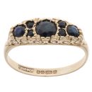 9ct Yellow Gold Sapphire Fancy Ring