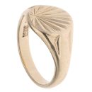 9ct Yellow Gold Patterned Signet Ring