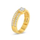 22ct Yellow Gold Cubic Zirconia Engagement Ring