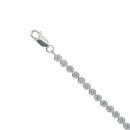 Silver Cubic Zirconia  Tennis Bracelet 7" by Icesia