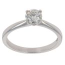 Platinum 0.65ct Brilliant Cut Diamond Solitaire Ring