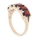 9ct Yellow Gold Garnet Five Stone Ring