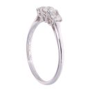 18ct White Gold 0.50ct Diamond Trilogy Ring