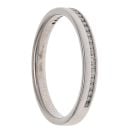 9ct White Gold 0.10ct Diamond Half Eternity Ring