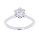 14ct White Gold 0.95ct Diamond Solitaire Ring