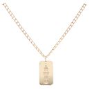 9ct Yellow Gold Ingot And Square Link Curb Chain