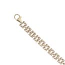 9ct Yellow Gold Watch Strap Style Bracelet 7"