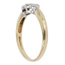 18ct Yellow Gold 0.33ct Diamond Trilogy Ring