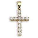18ct Yellow Gold 2.00ct Diamond Cross Pendant