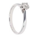 18ct White Gold 0.33ct Diamond Solitaire Ring