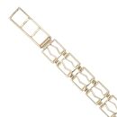9ct Yellow Gold Patterned Gate Style Bracelet 7.5"