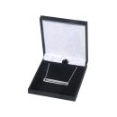 Sterling Silver Personalised Bar Engraved Necklace