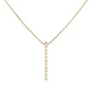 14ct Yellow Gold 0.20ct Diamond Drop Pendant and Chain 18"