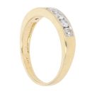 18ct Yellow Gold 0.50ct Brilliant Cut Diamond Half Eternity Ring