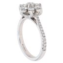 18ct White Gold 1.00ct Diamond Cluster Ring