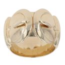 9ct Yellow Gold Plain Double Buckle Ring