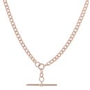 9ct Rose Gold Albert T-Bar Chain 18"