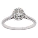 18ct White Gold 0.85ct Diamond Solitaire Ring