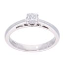 18ct White Gold 0.25ct Diamond Solitaire Ring